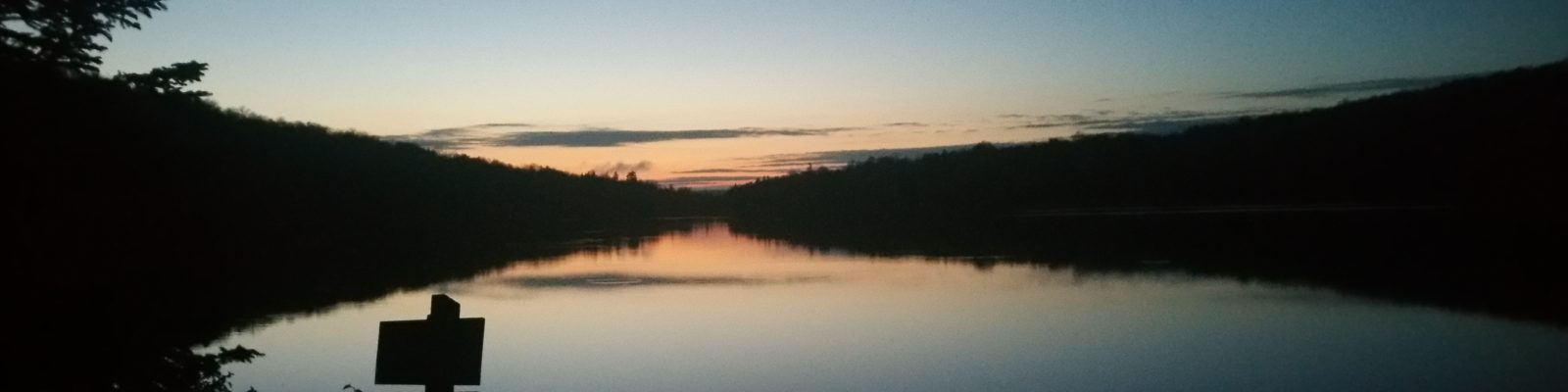 Stratton Pond at sunset