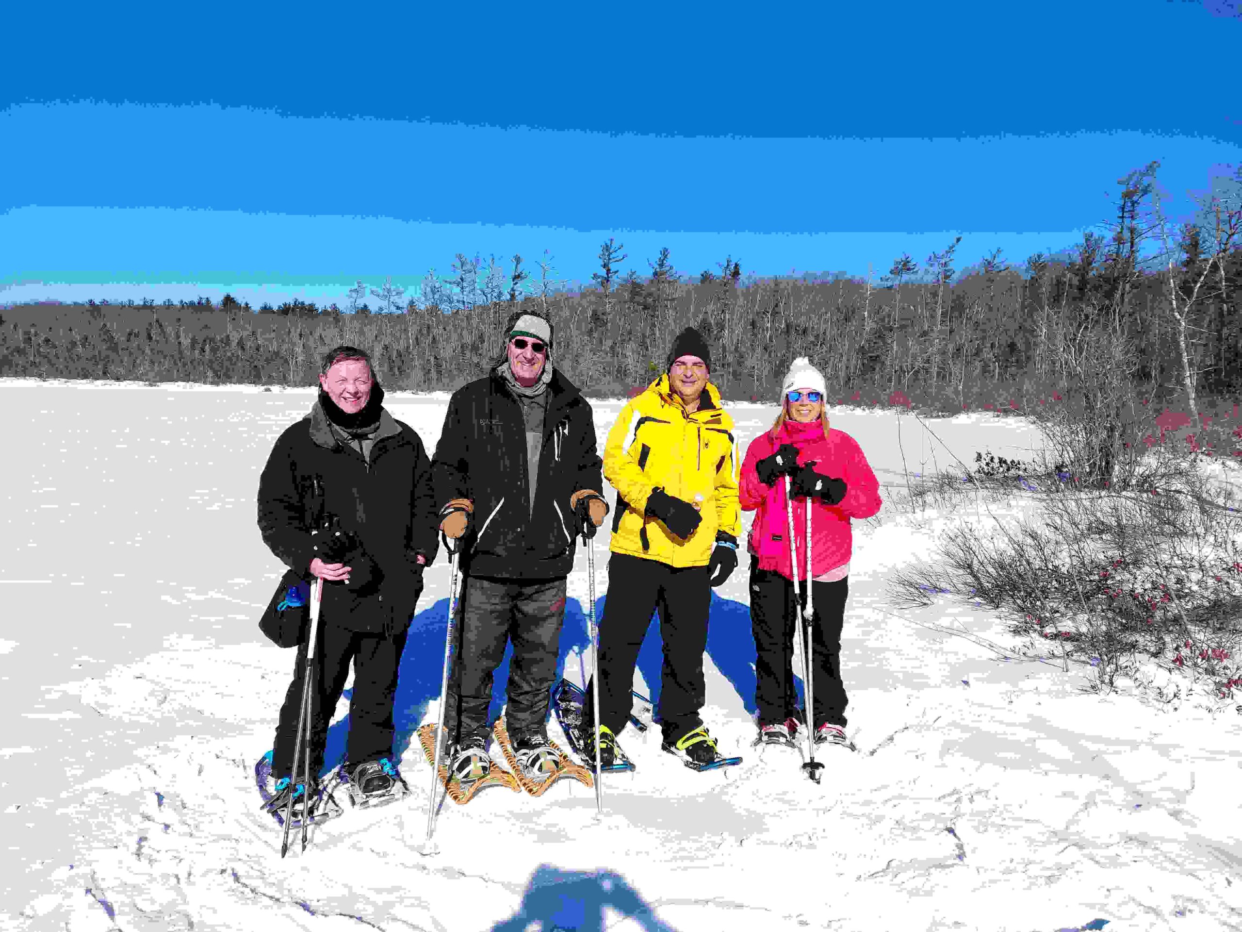 Poutwater pond snowshoe hike January 2026